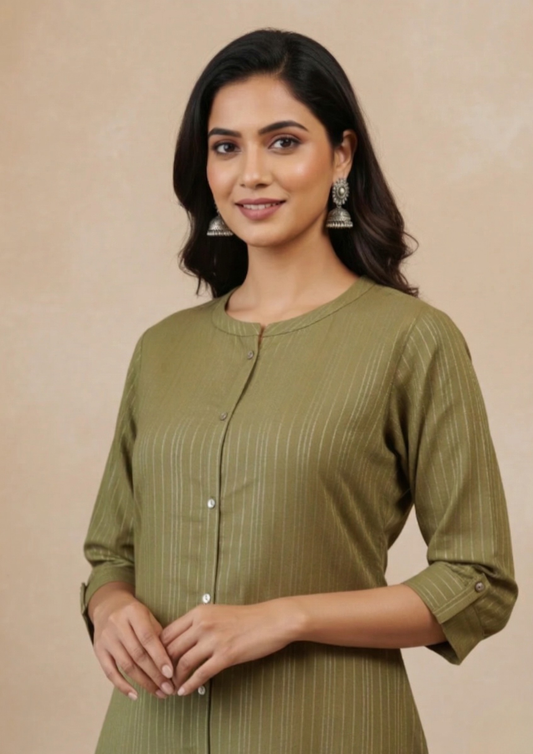 A-Linien Kleid aus Baumwolle schlicht | Fabz Boutique