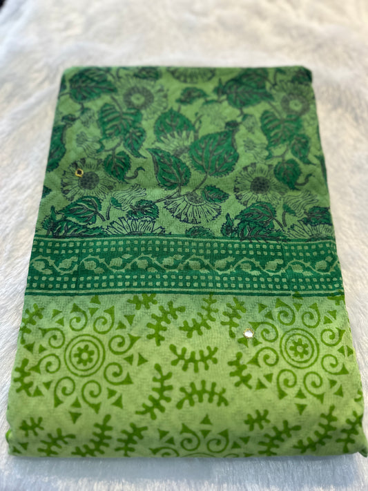 Cotton double color unstitched salwar set collections
