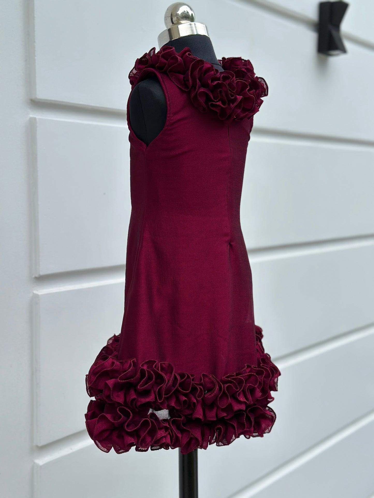 Fabz Maroon Designer Frock