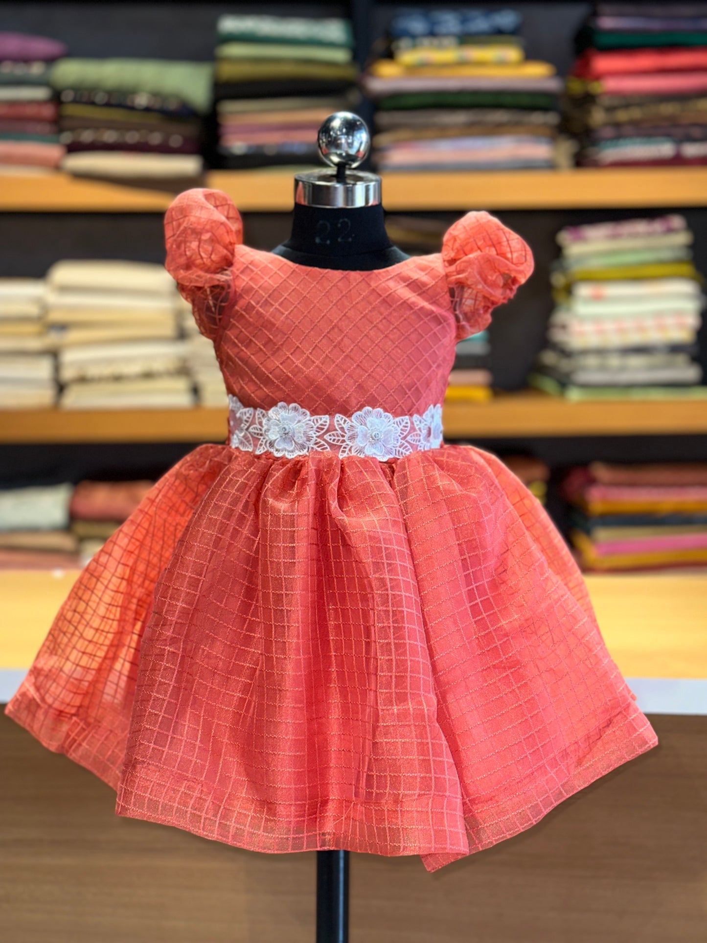 Organza kids frock collection