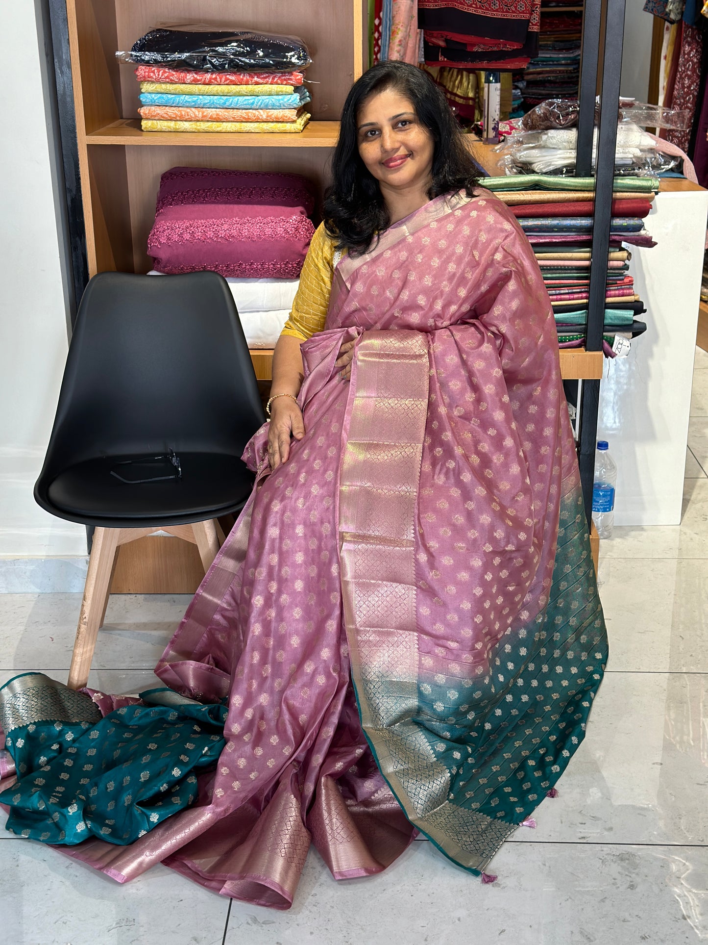 Semi Silk Saree with Banarasi Border