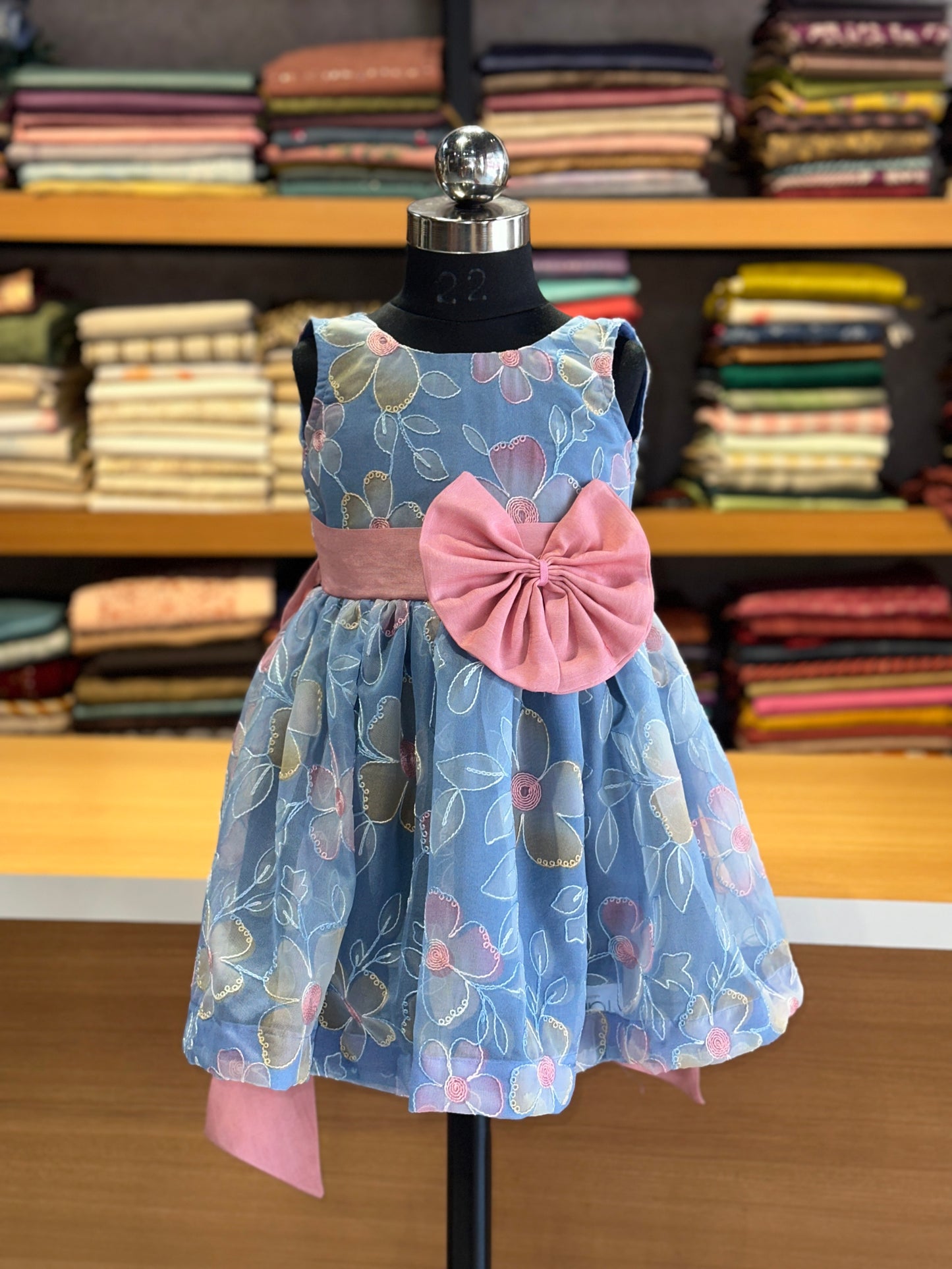 Organza kids frock collections