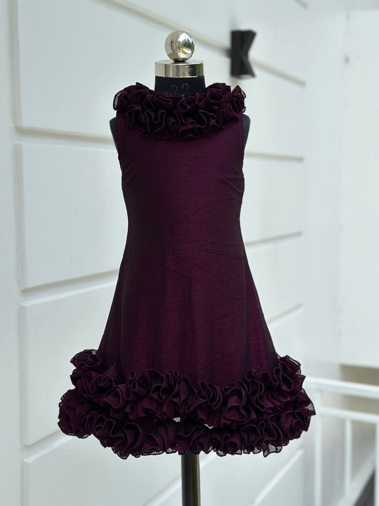 Fabz GrapeWine color Designer Frock