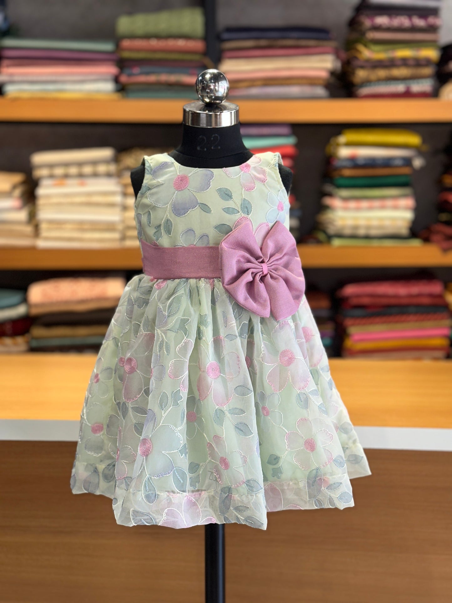 Organza kids frock collections