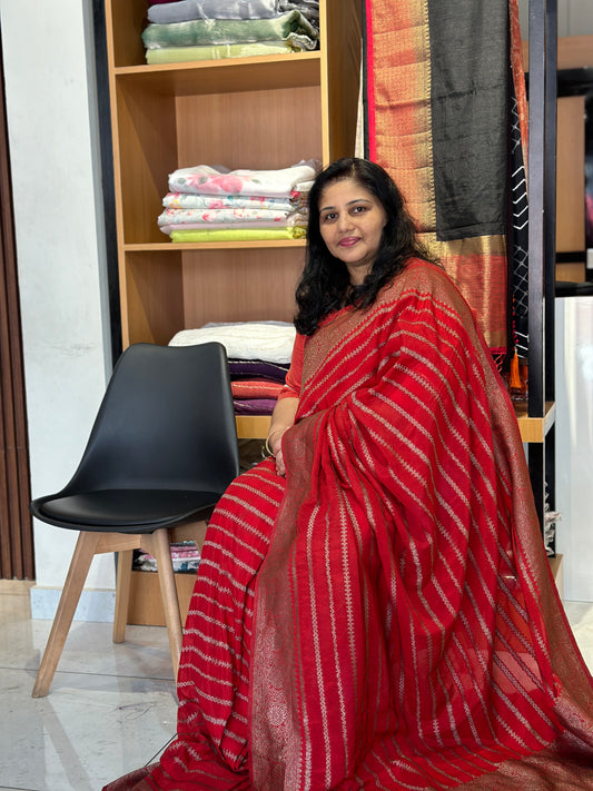 Georgette banarasi saree