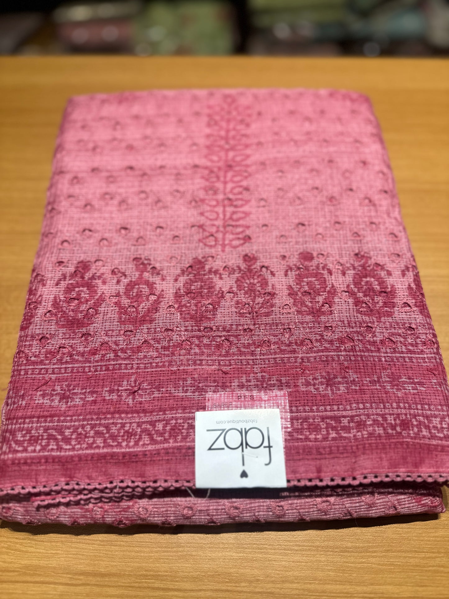 Silky kota block printed saree collections