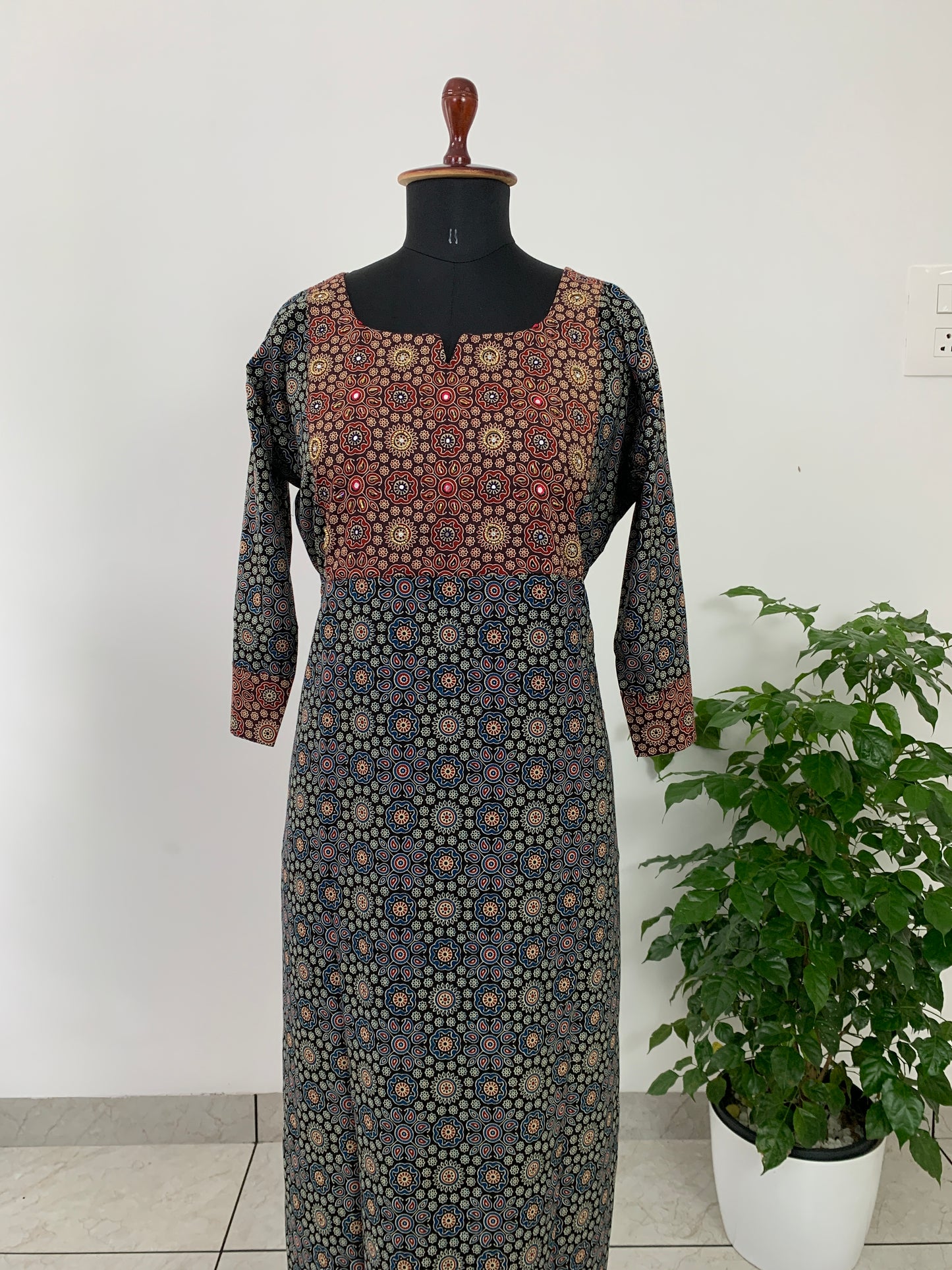 Ajrak Printed Yoke Kurta collection