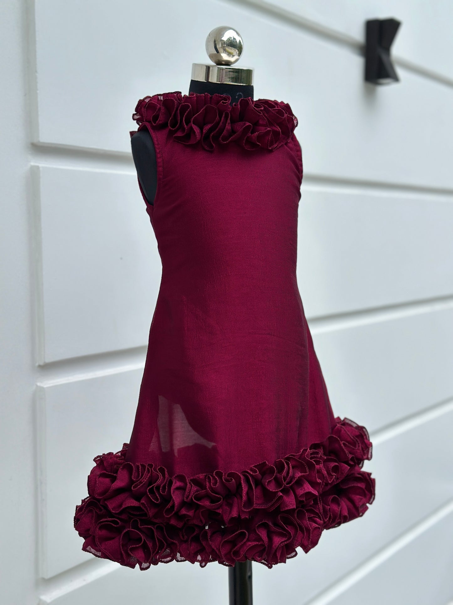 Fabz Maroon Designer Frock