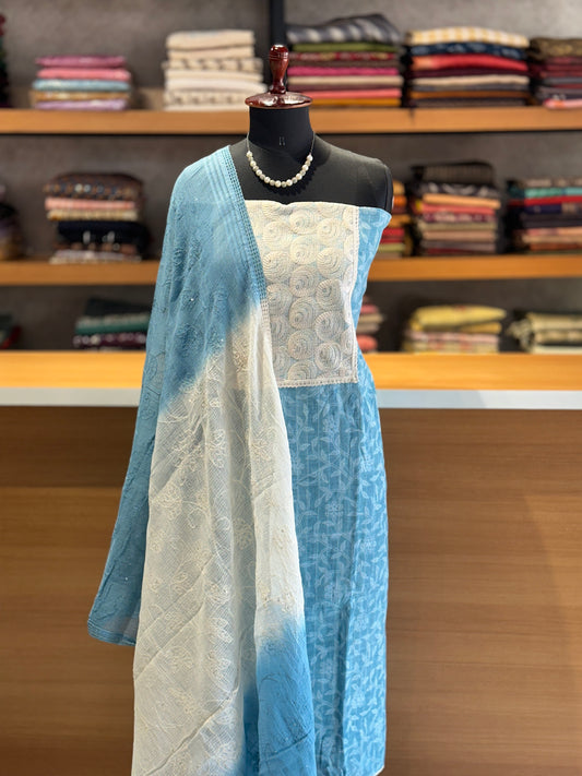 Cotton unstitched salwar set collections