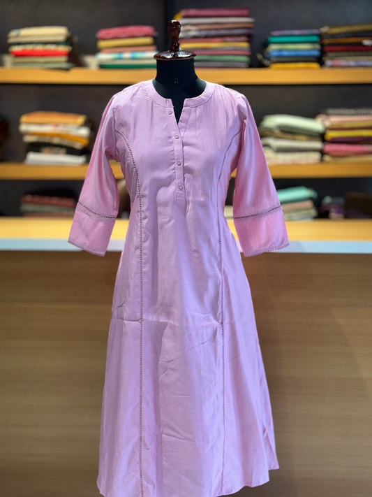 Soft Silk A-line kurta collections