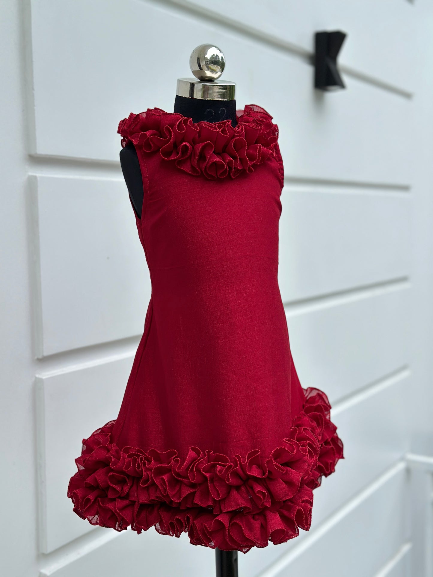 Fabz Custom Red Designer Frock