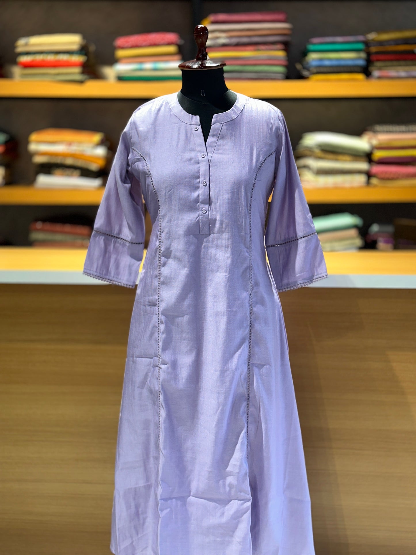 Soft Silk A-line kurta collections