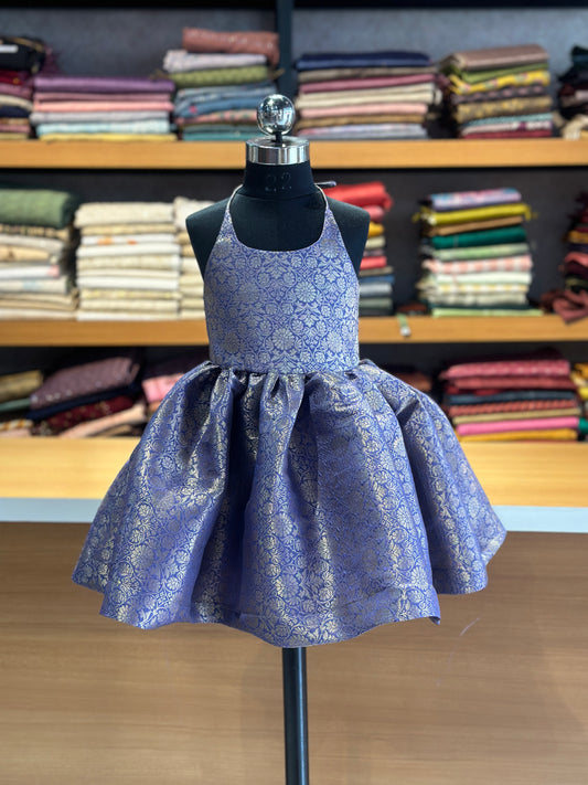 Brocade kids frock