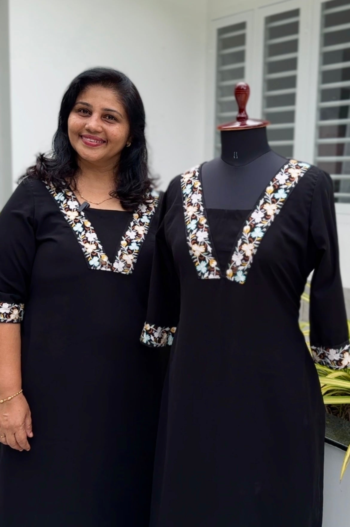 In-House Made Fabz Custom Black Kurta