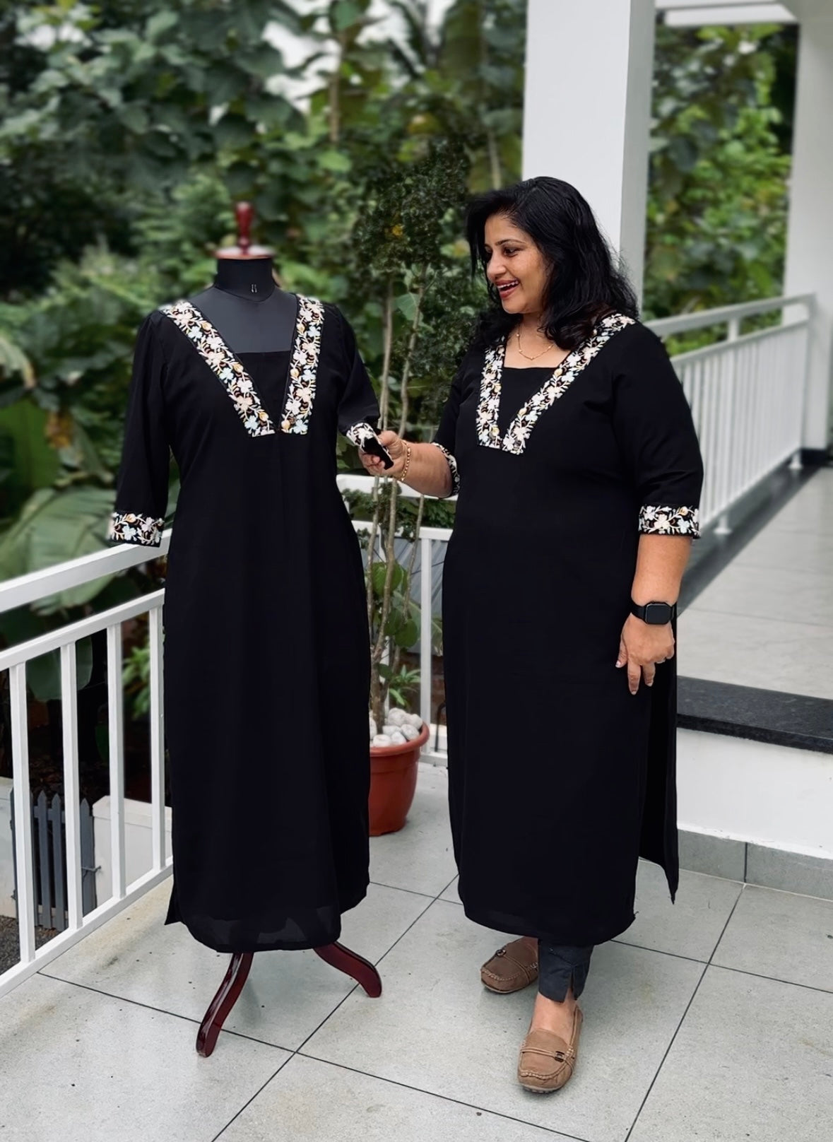 In-House Made Fabz Custom Black Kurta