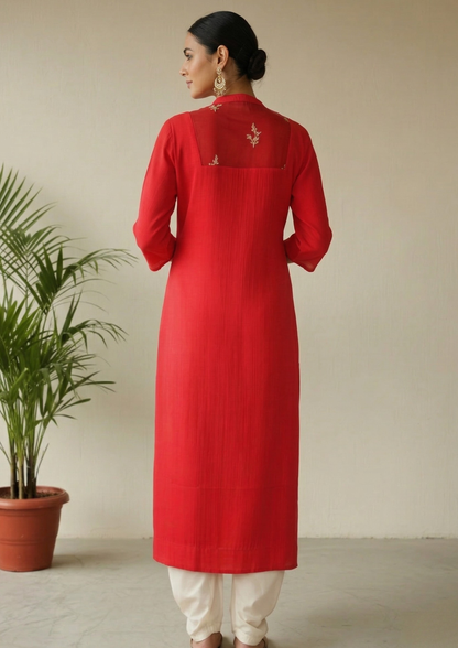 A-Linien Kleid aus Baumwolle mit Knopfleiste | Fabz Boutique