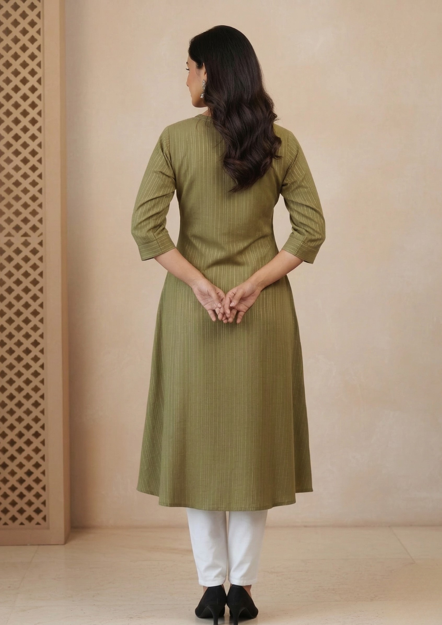 A-Linien Kleid aus Baumwolle schlicht | Fabz Boutique