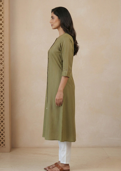 A-Linien Kleid aus Baumwolle schlicht | Fabz Boutique